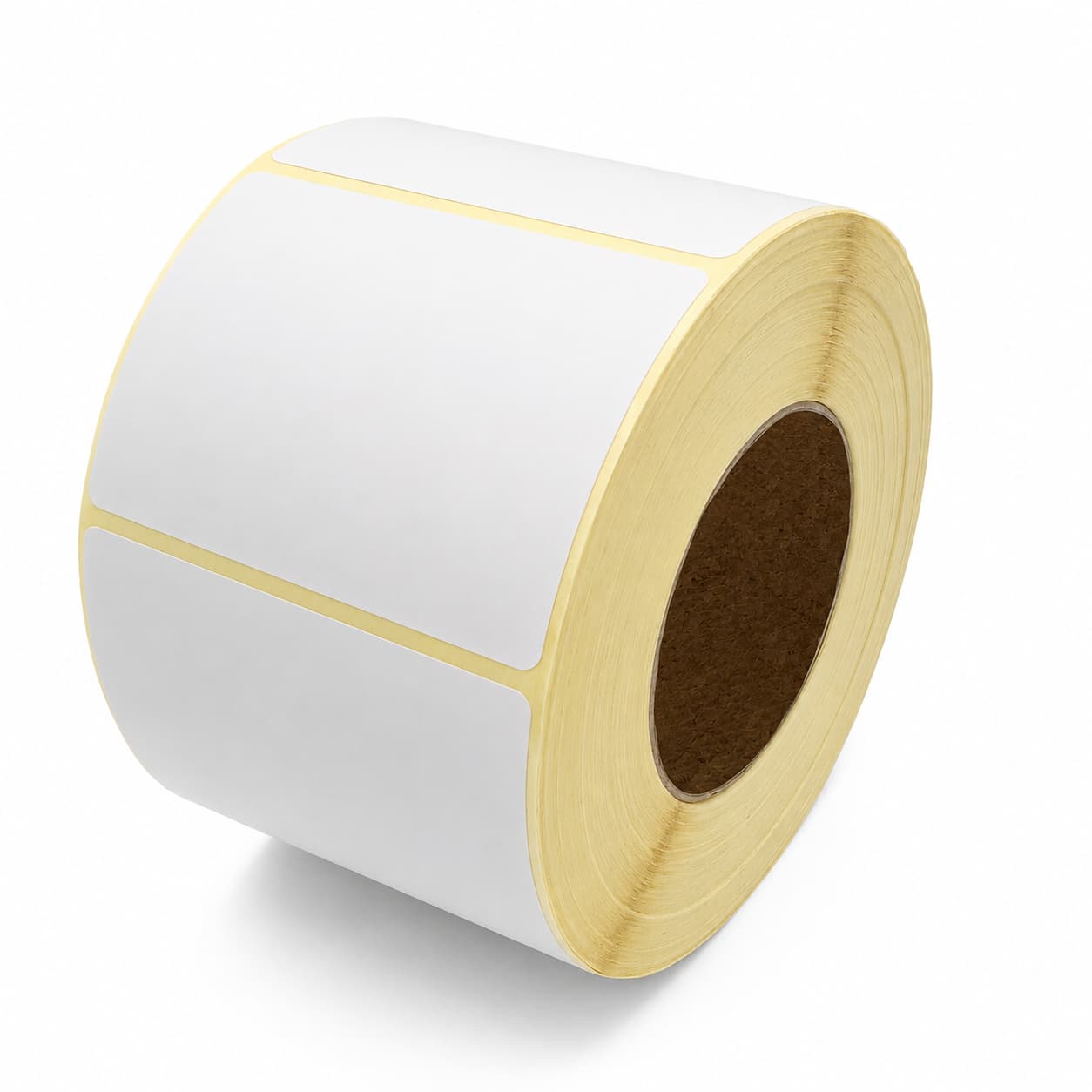 Etiquettes thermiques vierges 58×43 mm diamètre mandrin 41 mm. 750 étiquettes par rouleau. Compatible avec les imprimantes thermiques .