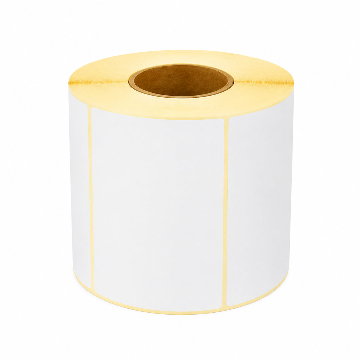 Etiquettes vierges 100×100 mm pap thermique diamètre mandrin 41 Vendues par 1 rouleau. 1000 étiquettes par rouleau. Compatible avec les imprimantes thermiques.