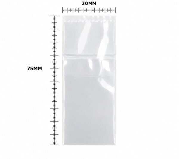 100 Manchons Thermorétractables PET 40 µ Transparents avec Tire-Celle (75 × 30 mm)