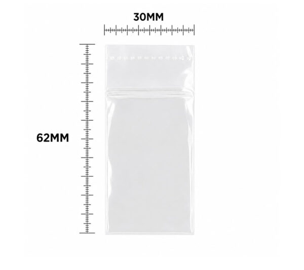 100 manchons thermorétractables PET 40 µ transparents avec tire-celle (62 × 30 mm)