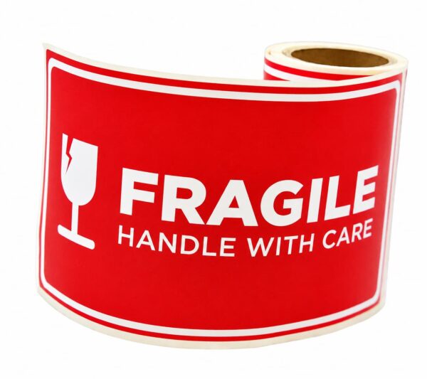Étiquettes Adhésives “FRAGILE” (96x170mm) 30 étiquettes par bobine