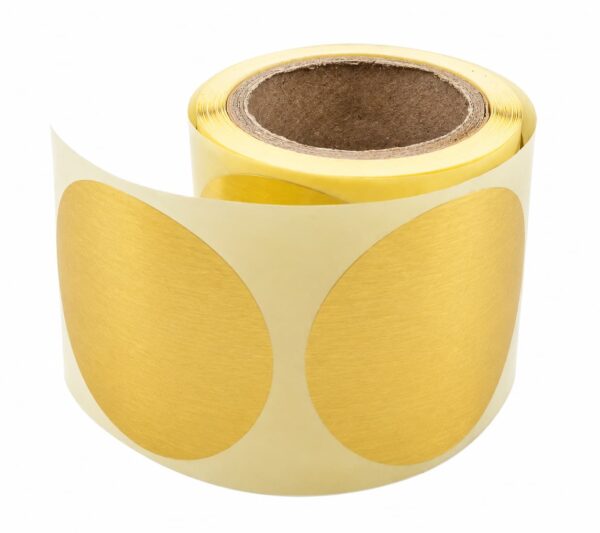 Étiquettes Adhésives Rondes 30mm – Dorées Brillantes