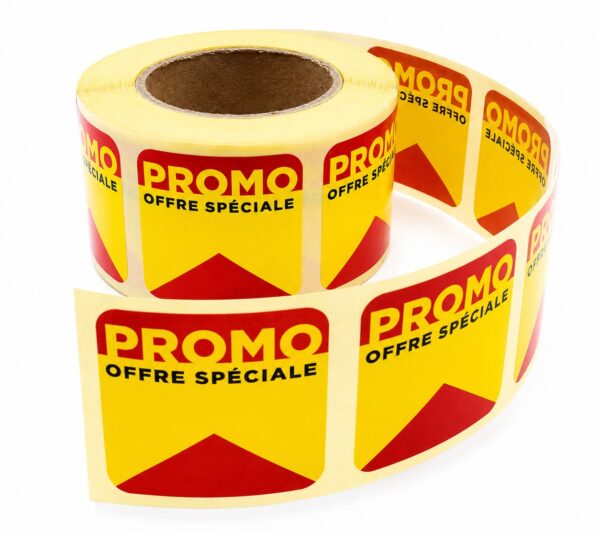 Étiquettes Adhésives “PROMO” 34x34mm
